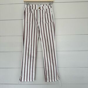 Frame Women’s 25 Le Bardot Stripe Straight Leg Jeans Read Description